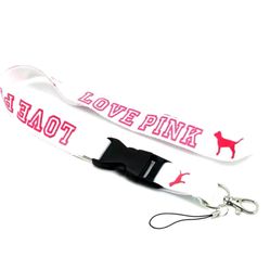 Brand New Victorias Secret Pink Logo Keychain Lanyard 