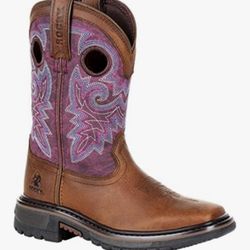 Rocky Big Kids' 8” Ride FLX Western Boot size US 3.5M