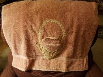 Decorative bath towel