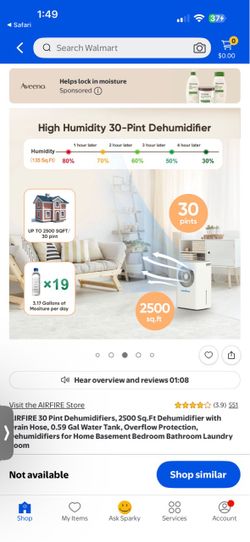 AIRFIRE PD8-02AE Dehumidifier