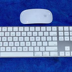 Apple Wireless Keyboard 2 A1843 with Magic Mouse 2 A1657 Bluetooth