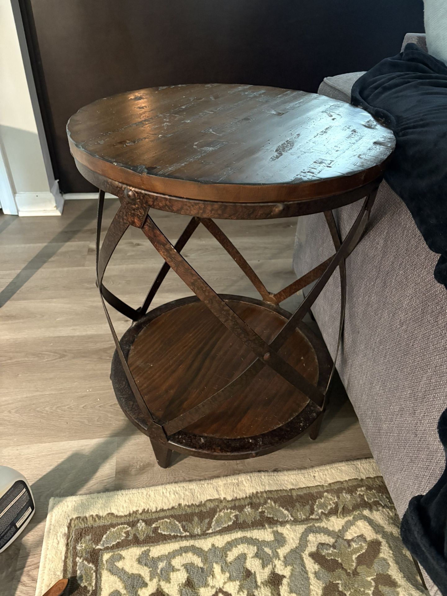 2 Solid Wood End Tables