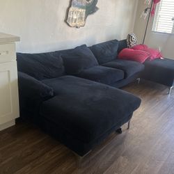   Black Sectional 