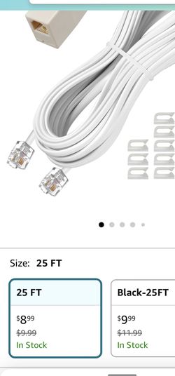 Phone extension Cord Telephone Cable