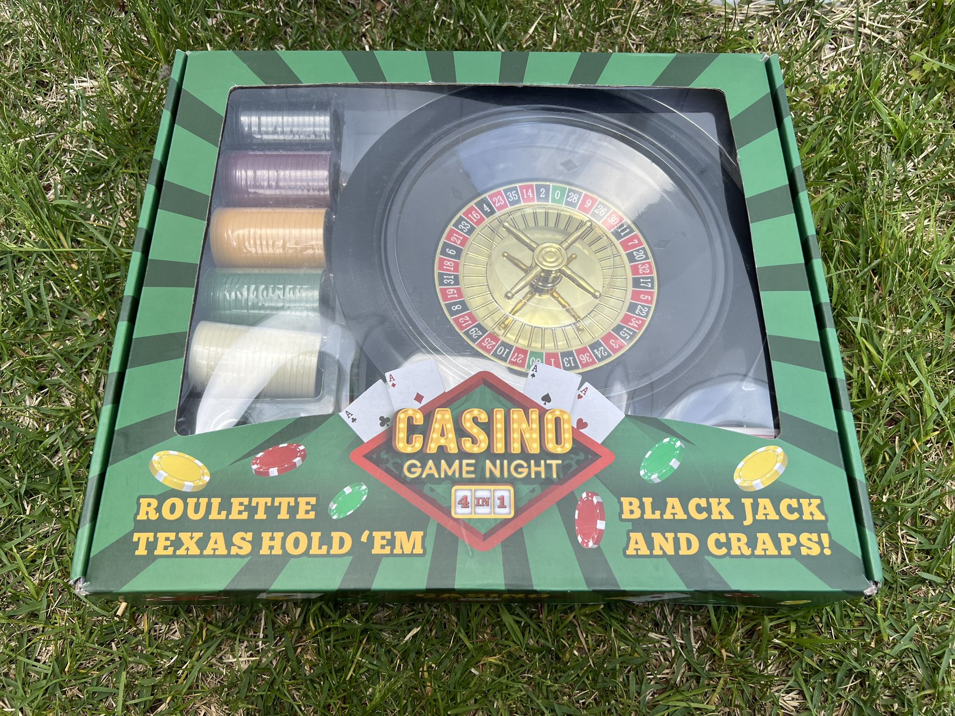 Brybelly Casino Night 4-in-1 Complete Game Set
