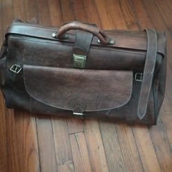 Brown Leather Travel Bag 