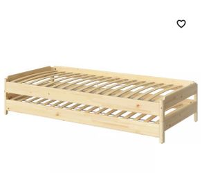 Ikea stackable twin beds with mattress