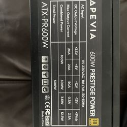 600w 80+ gold Psu