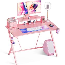 Pink Gaming Desk