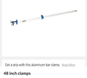 48 inch aluminum bar clamps ($10 each)