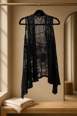 Anna-Kaci Crochet Vest XL