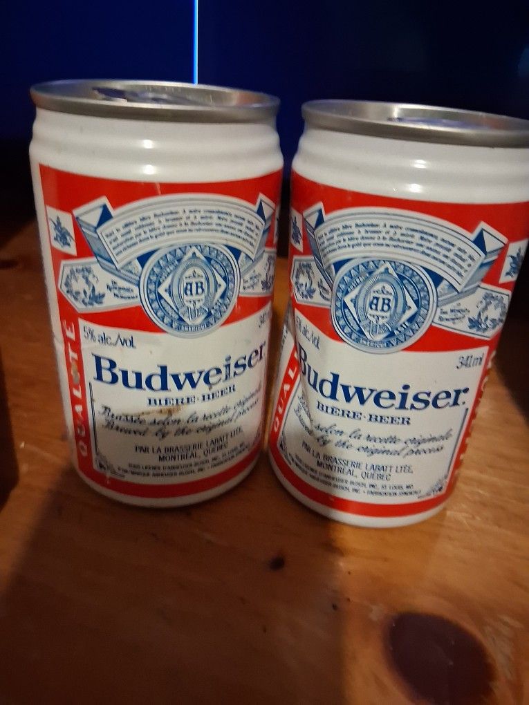 Budweiser Cans And Fastfair Coosey