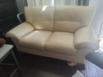 Leather Beige Sofa
