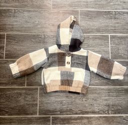 Plaid 3-6 months hoodie