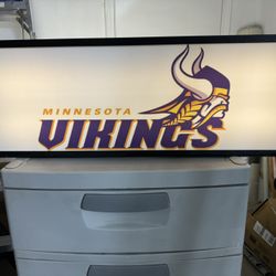 Minnesota Vikings LED light box