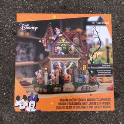 Disney 12” Halloween Party House With Lights And Music, New Sealed Box I