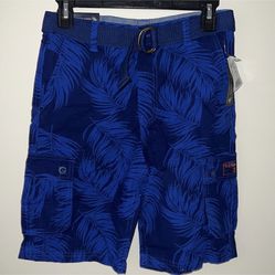u.s. polo assn. cobalt blue cargo shorts boys size 14