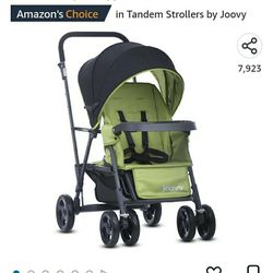 Joovy Caboose Sit and Stand Double Stroller with Rear Bench

