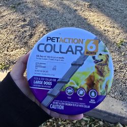 Pet Action 6 Month Flea Tick Collar For Large Dogs