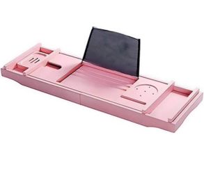 Pink Bathtub Tray