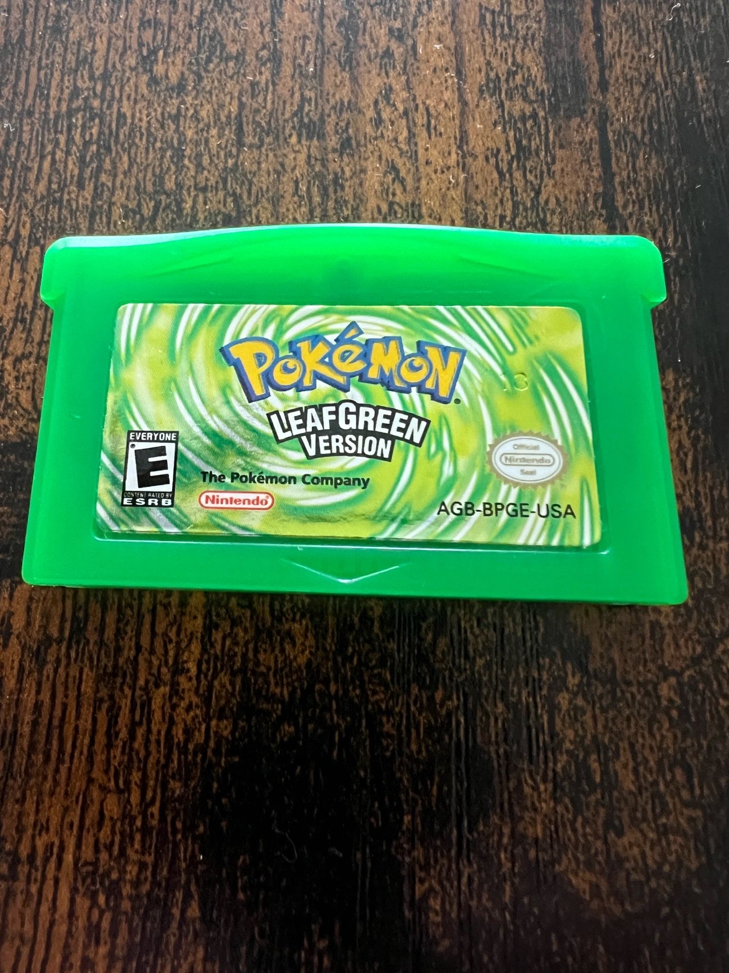 Authentic Pokemon Leaf Green for Nintendo Gameboy Advance