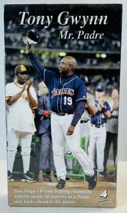 Tony Gwynn Mr. Padre VHS Tape San Diego Padres Social