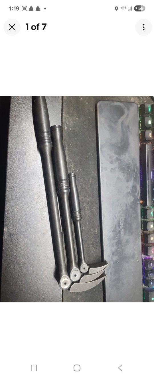 3pc Snap On Indexing Prybar Set 8" 12" 16"