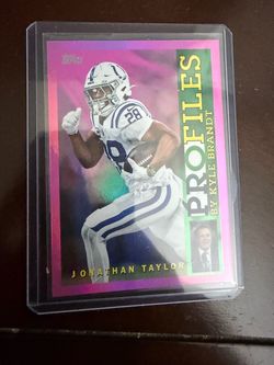 Jonathan Taylor Topps Profiles by Kyle Brandt Card