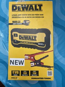 Dewalt Portable Lithium Jump Starter And Power Bank 