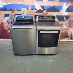 LG WASHER AND GAS DRYER 