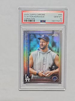 2025 Topps Chrome Clayton Kershaw #88 Variation PSA10 MINT Dodgers