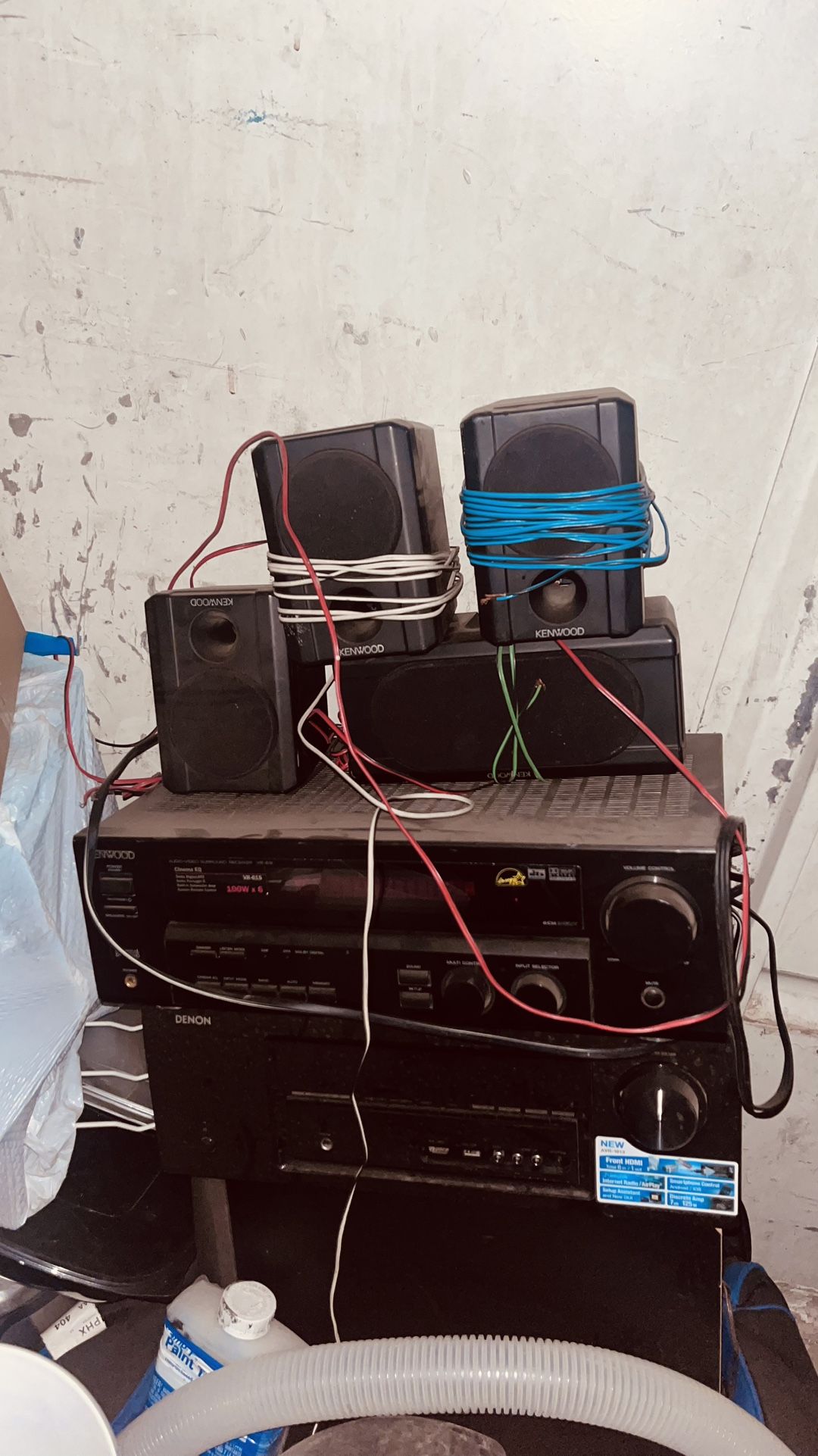Kenwood surround sound system.
