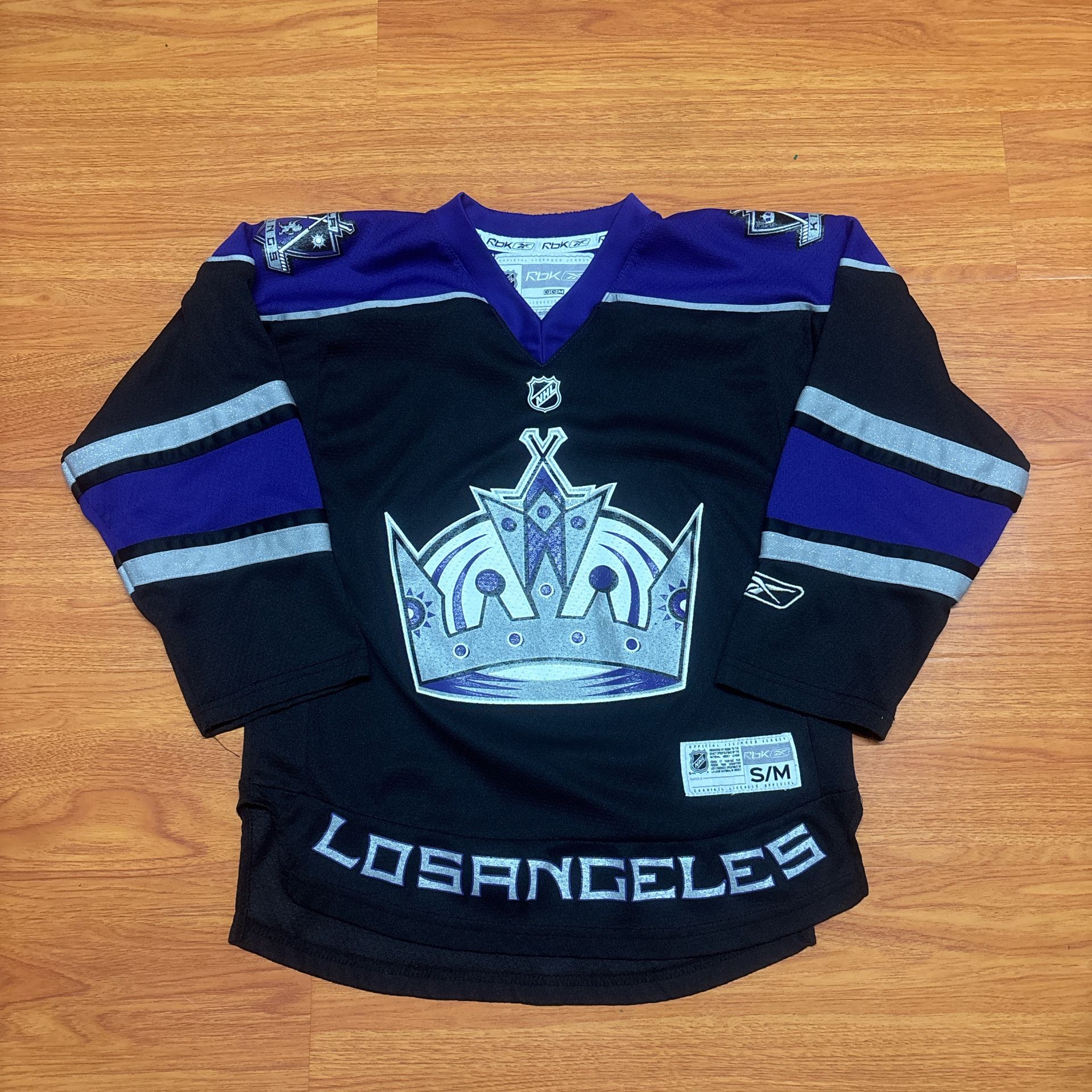 Vintage Y2K Reebok Los Angeles Kings Youth Hockey Jersey Size S/M