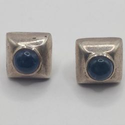 Sterling Silpada Sodalite Pierced Post Earrings