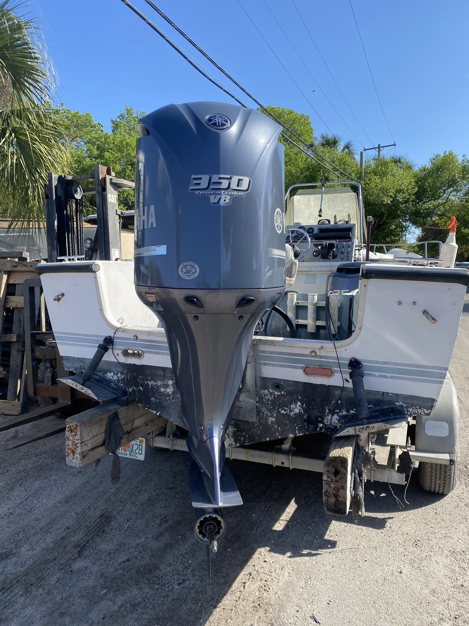 2008 Yamaha V8 350 HP 4-Stroke 25" Outboard Motor 