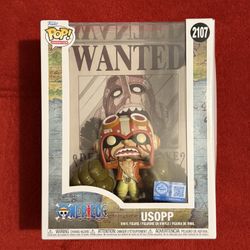 Funko Pop Animation One Piece Usopp Wanted Poster #2107 Funko Exclusive