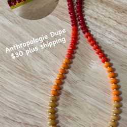Handmade Candy Gemstone Beaded Necklace - Anthropologie Dupe