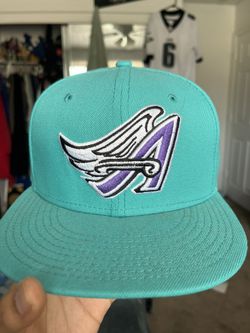 Anaheim Angels Fitted Light Blue And Purple