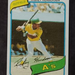 Ricky Henderson 1980 Topps