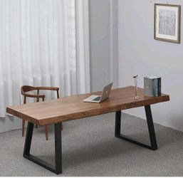 Modern Thick Solid Wood Desk (New)