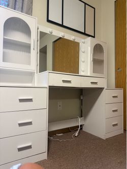 White vanity
