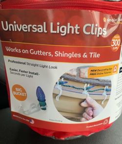 NEW SIMPLE LIVING Universal 300 Christmas Light Clips