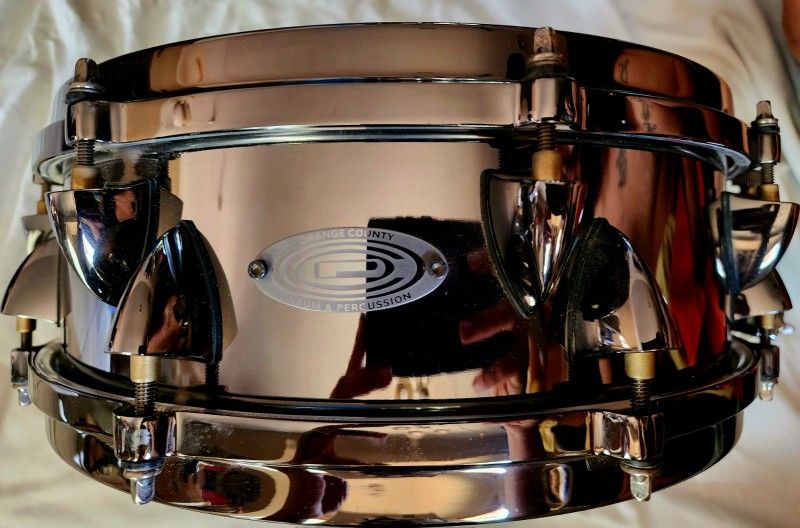 OCDP 13" X 4" Black Chrome Steel Snare