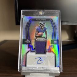 Zay Flowers 2023 Prizm RPA /99 Baltimore Ravens Rookie Patch Auto