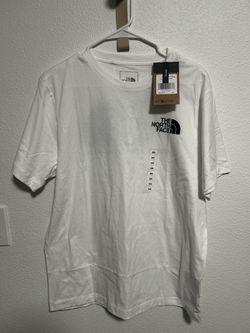 The North Face Men’s White Short sleeve Tee With Tags But Has A Little Stain