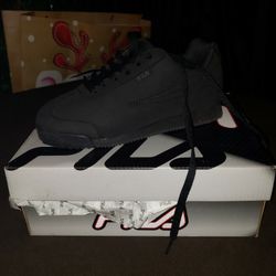 All Black Fila Woman's Shoe