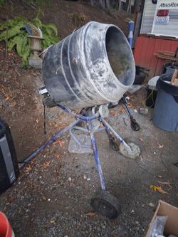 Electric Cement Mixer with Stand