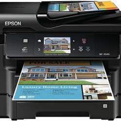 Epson WorkForce WF-3540 Wireless All-in-One Color Inkjet Printer, Copier, Scanner, 2-Sided Duplex, ADF, Fax. Prints from Tablet/Smartphone. AirPrint C