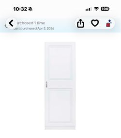 Tall white cabinet