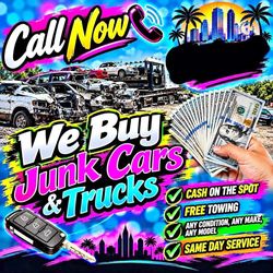 $$$$&$ 4 Junks cars/ compra de carros